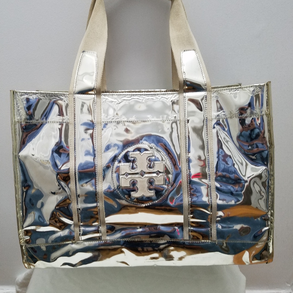Tory Burch Silver Rain Tote